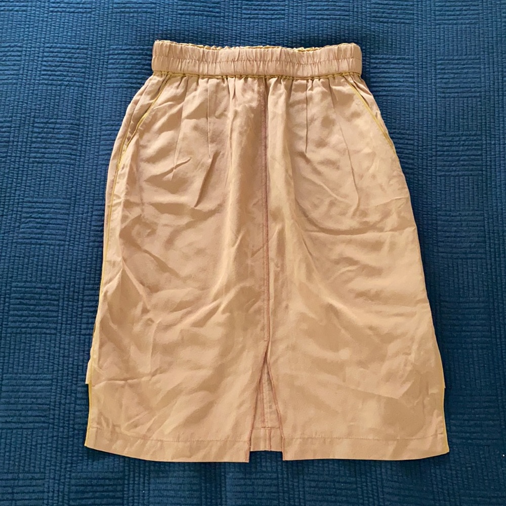 ARITZIA LE FOU Desert Rose Silk Skirt